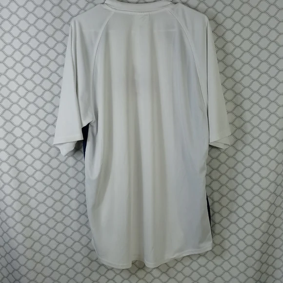 Men's Xl LEE Atlanta Braves embroidered 100% polyester white short sleeve shirt - Picture 6 of 7